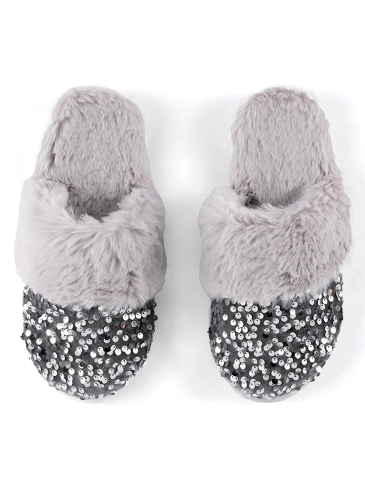 Silver Fiesta Slippers