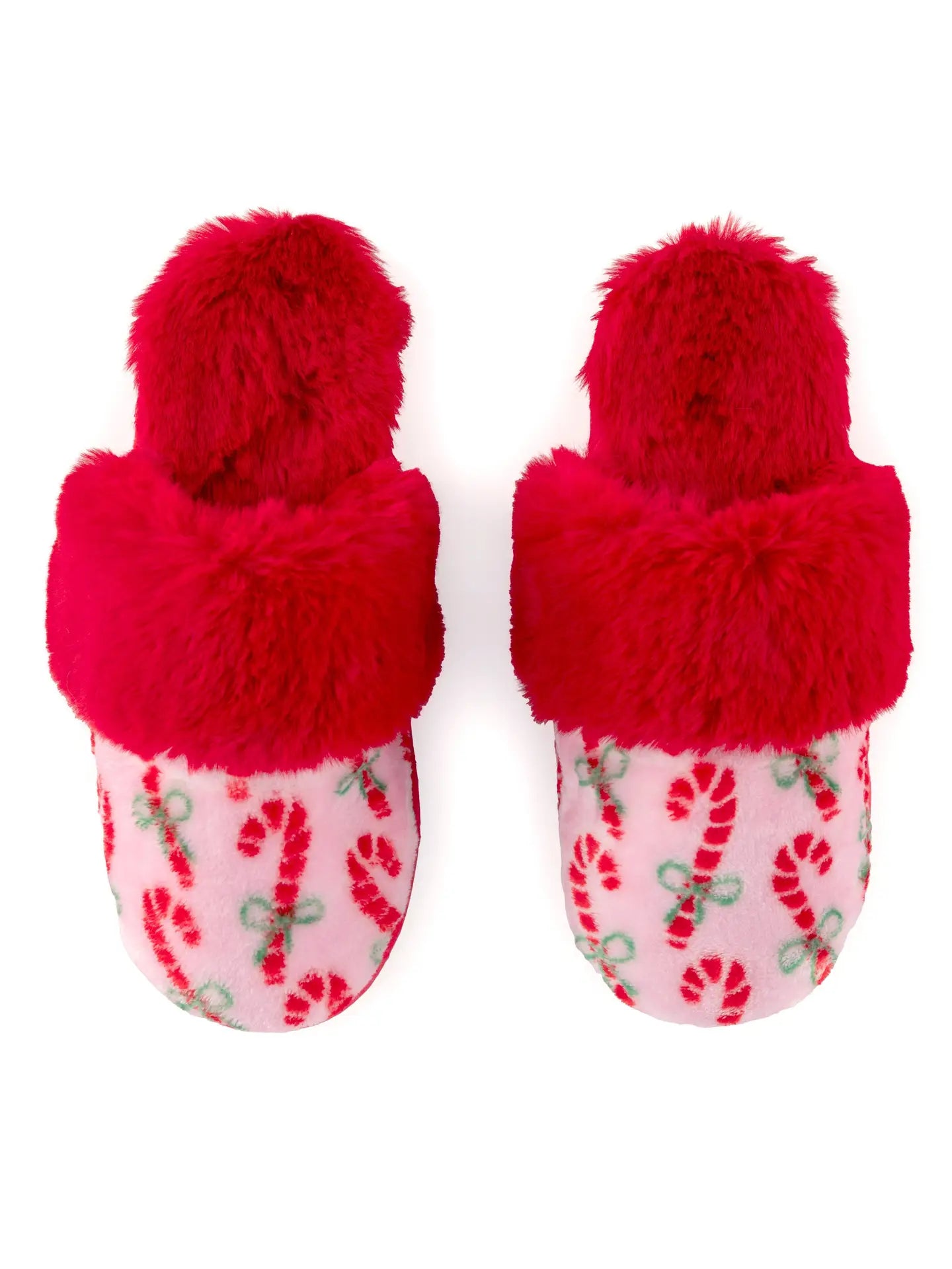 Candy Cane Christmas Slippers