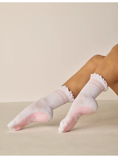 The Tall Ruffle Grip Sock
