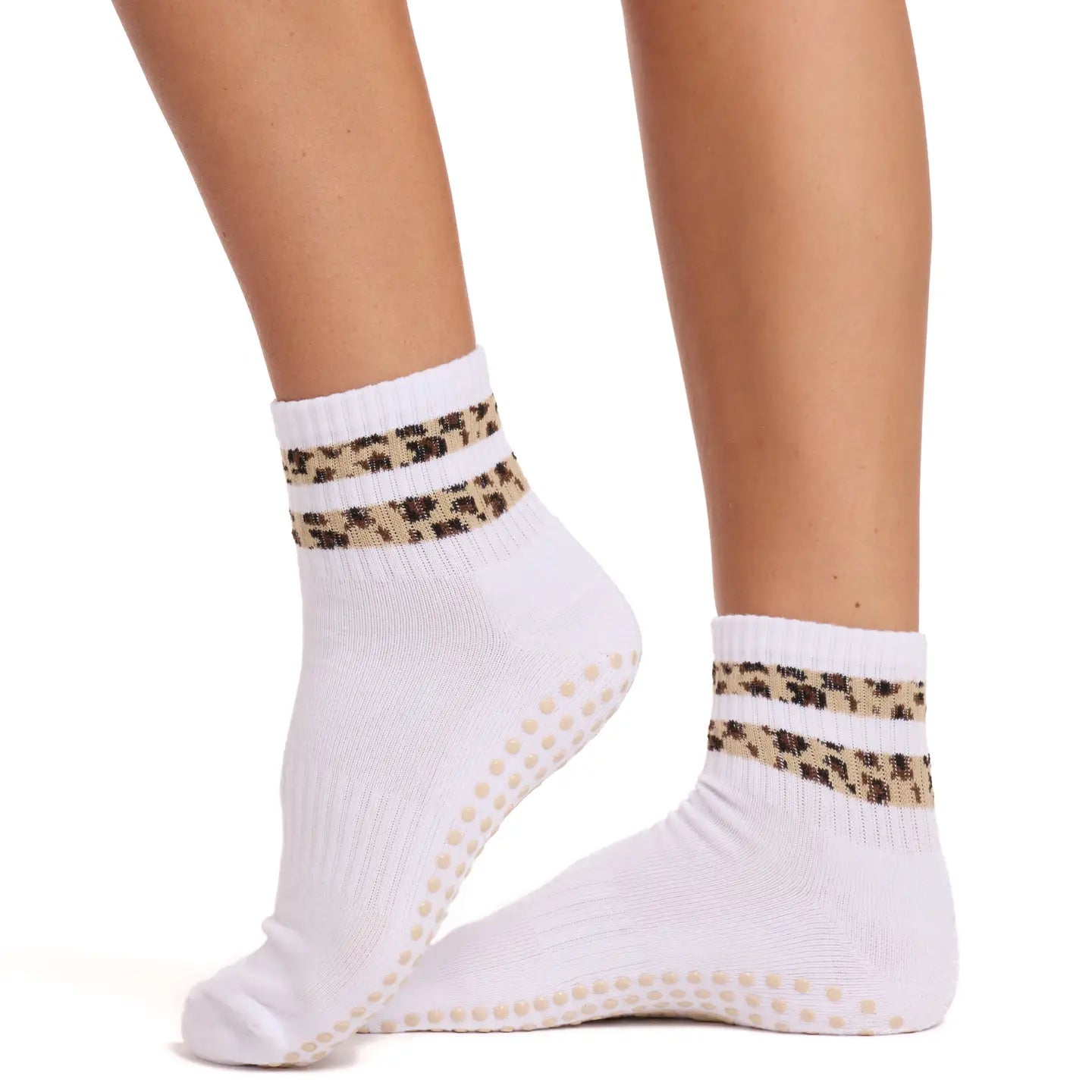 Souls. Cheetah Grip Socks for Yoga, Pilates & Barre