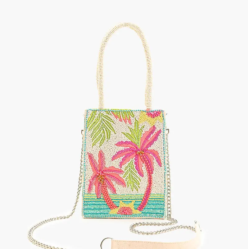 Palms Away Embellished Crossbody Bag